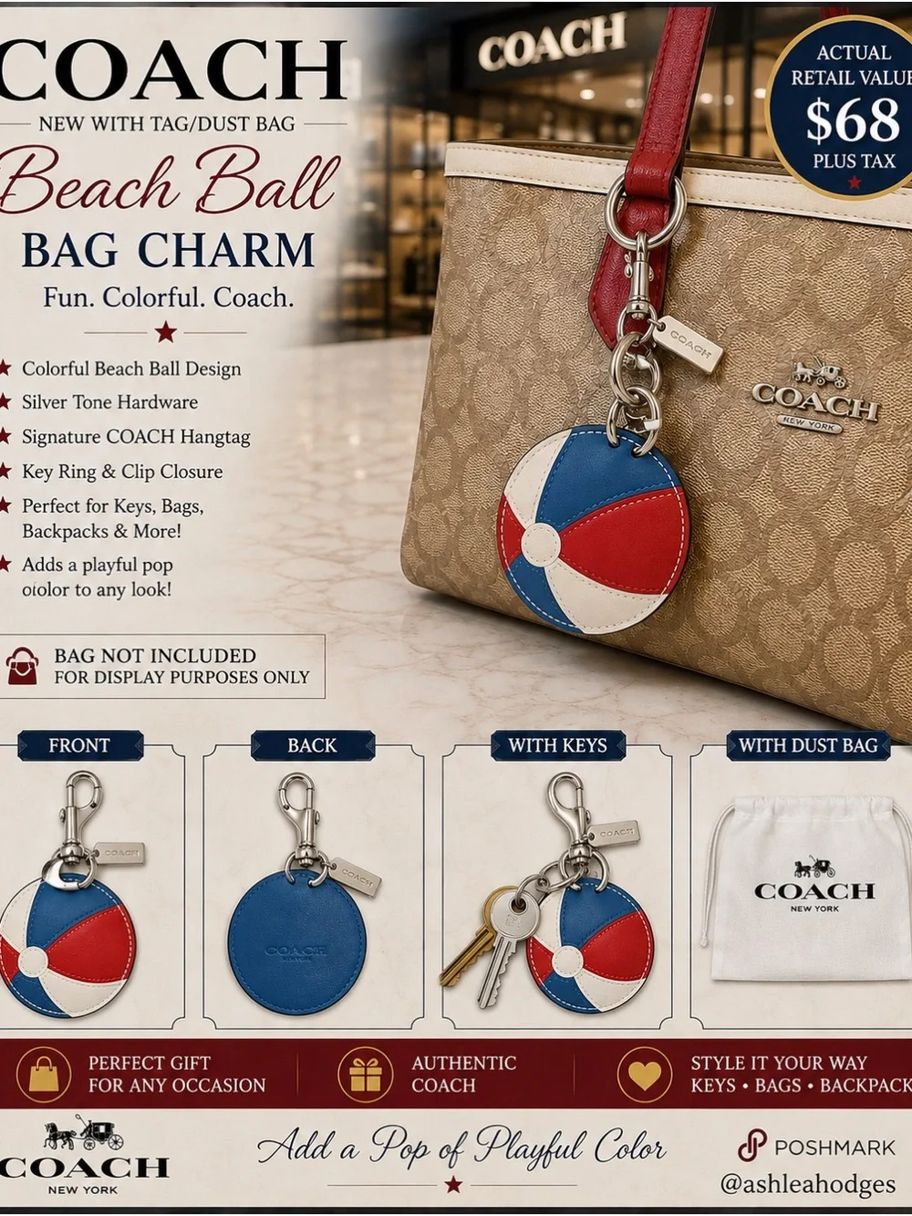 Coach playful beach